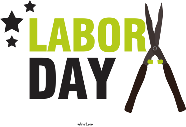 Free Holidays Logo Design Font For Labor Day Clipart Transparent Background