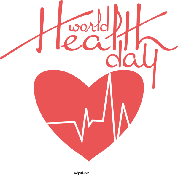 Free Holidays Heart Heart Rate Heart For World Health Day Clipart Transparent Background