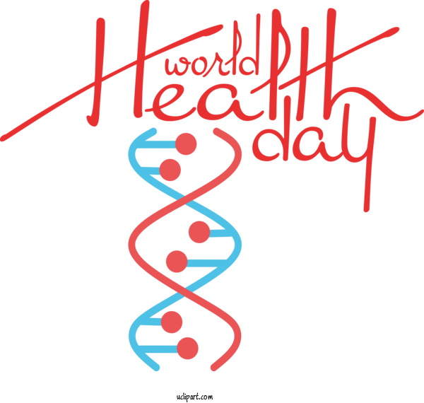 Free Holidays DNA Nucleic Acid Double Helix Design For World Health Day Clipart Transparent Background