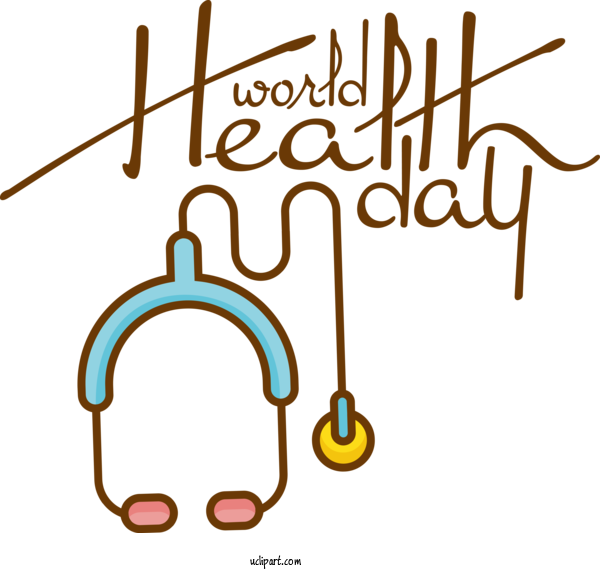 Free Holidays Stethoscope Health Heart For World Health Day Clipart Transparent Background