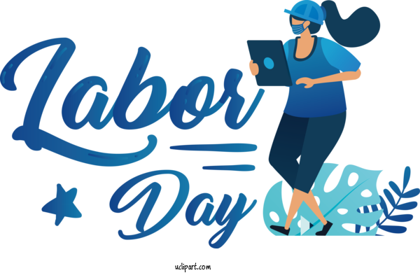 Free Holidays Human Logo Design For Labor Day Clipart Transparent Background