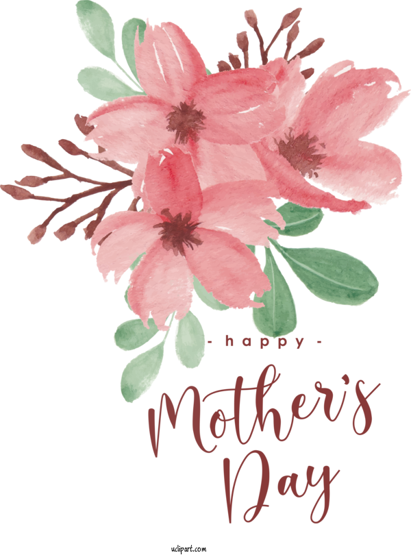 Free Holidays Floral Design Watercolor Painting Flower For Mothers Day Clipart Transparent Background