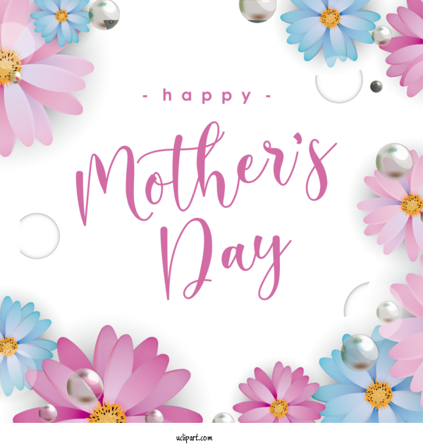 Free Holidays Floral Design Greeting Card Design For Mothers Day Clipart Transparent Background