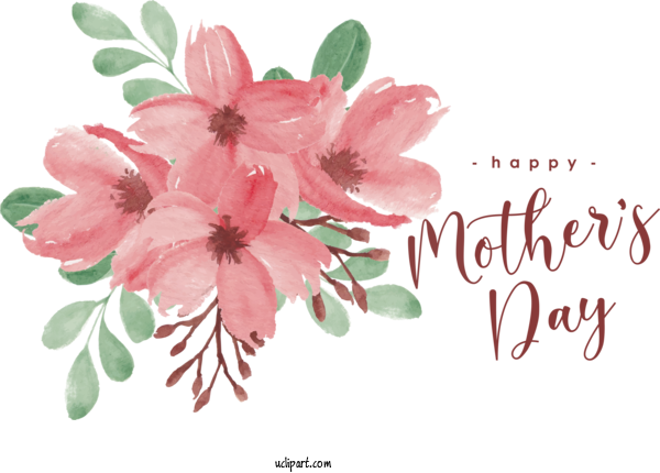 Free Holidays Flower Cherry Blossom Flower Bouquet For Mothers Day Clipart Transparent Background