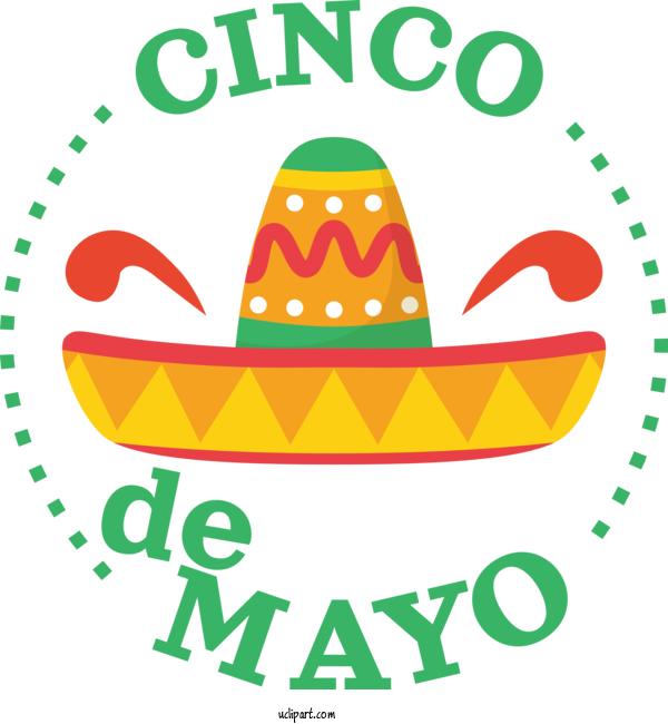 Free Holidays Logo Line Mathematics For Cinco De Mayo Clipart Transparent Background