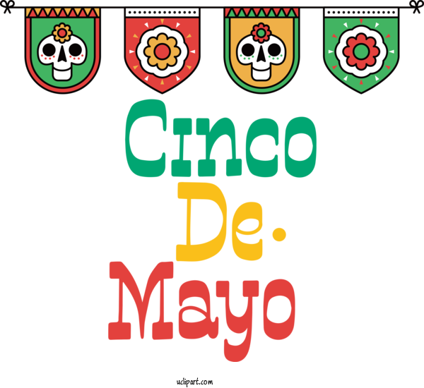 Free Holidays Logo Icon Platform Line For Cinco De Mayo Clipart Transparent Background