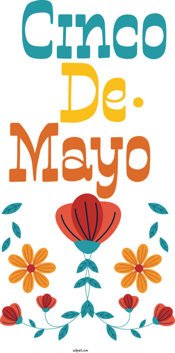 Free Holidays Human Floral Design Leaf For Cinco De Mayo Clipart Transparent Background