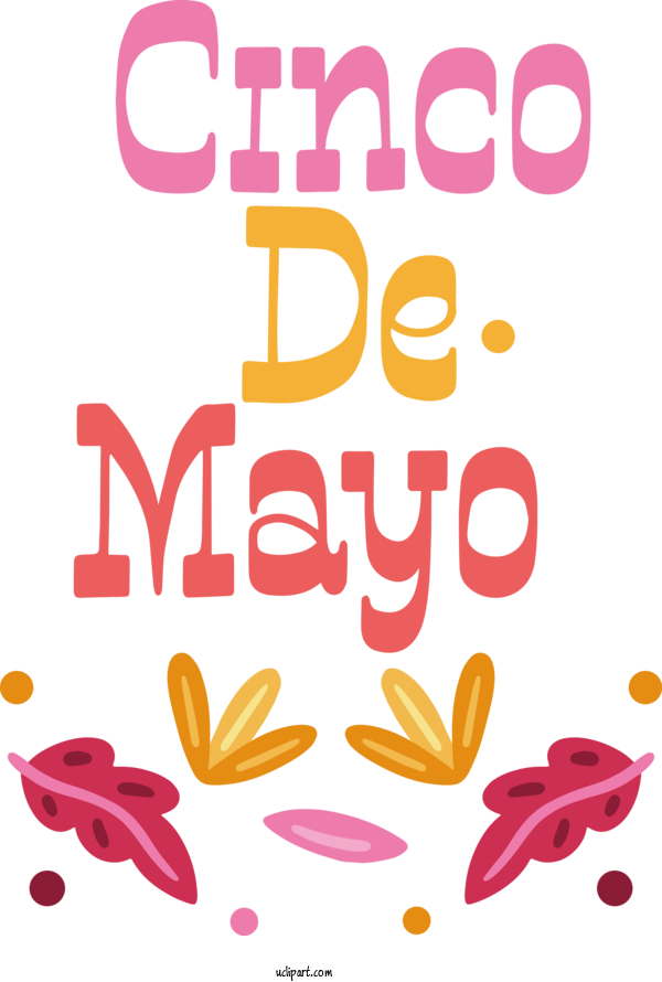 Free Holidays Commodity Line Text For Cinco De Mayo Clipart Transparent Background