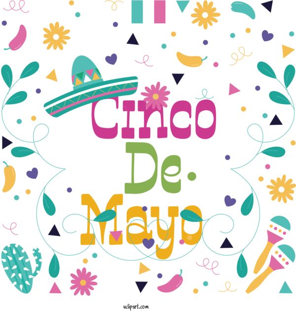 Free Holidays Design Drawing Birthday For Cinco De Mayo Clipart Transparent Background