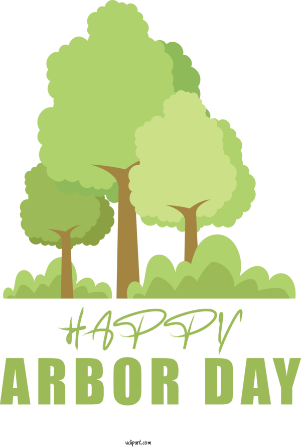 Free Holidays Tree Leaf Logo For Arbor Day Clipart Transparent Background