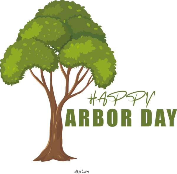 Free Holidays Tree Drawing Logo For Arbor Day Clipart Transparent Background