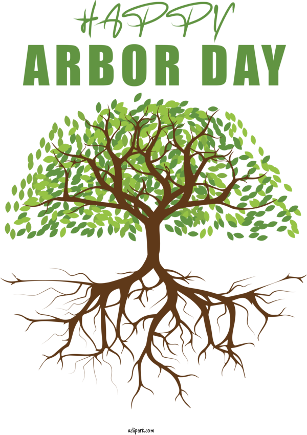 Free Holidays Tree Trunk Perennial Plant For Arbor Day Clipart Transparent Background