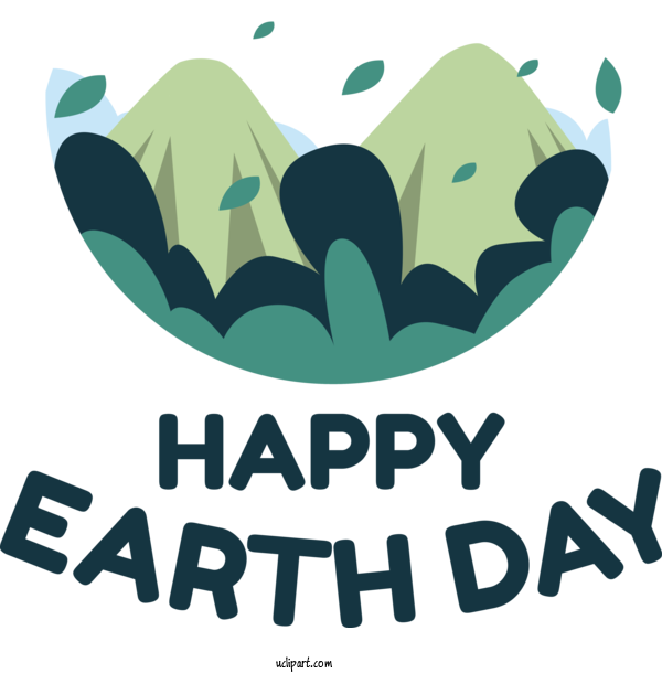 Free Holidays Design Logo Text For Earth Day Clipart Transparent Background
