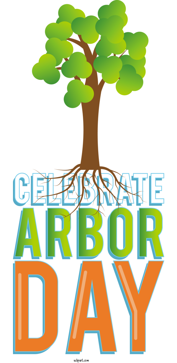 Free Holidays Human Tree Logo For Arbor Day Clipart Transparent Background