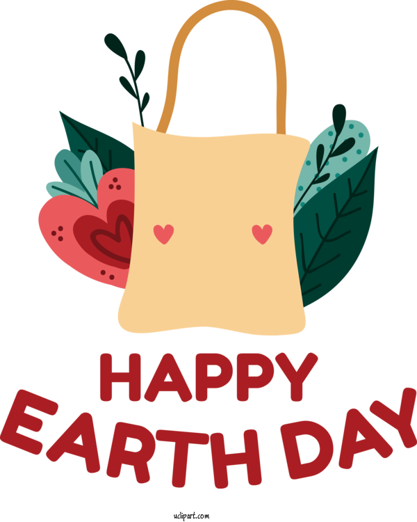 Free Holidays Logo Text Baggage For Earth Day Clipart Transparent Background