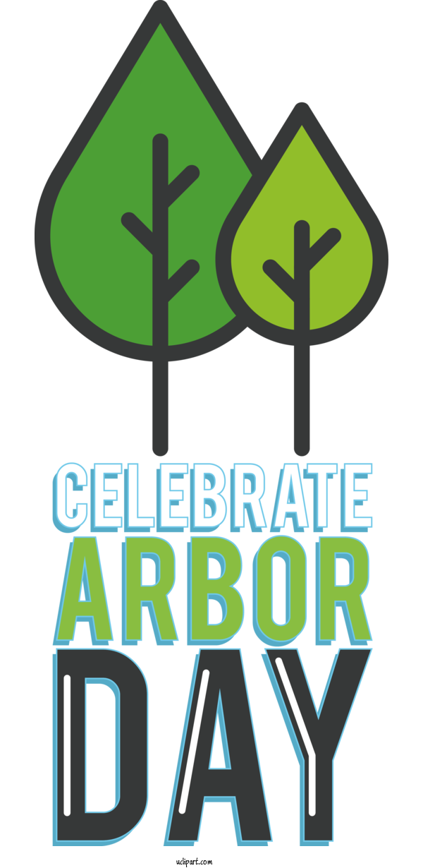 Free Holidays Logo Design Line For Arbor Day Clipart Transparent Background
