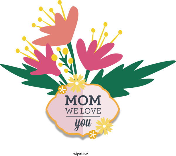 Free Holidays Flower Floral Design Cut Flowers For Mothers Day Clipart Transparent Background