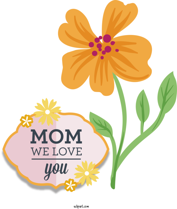 Free Holidays Design Flower Icon For Mothers Day Clipart Transparent Background