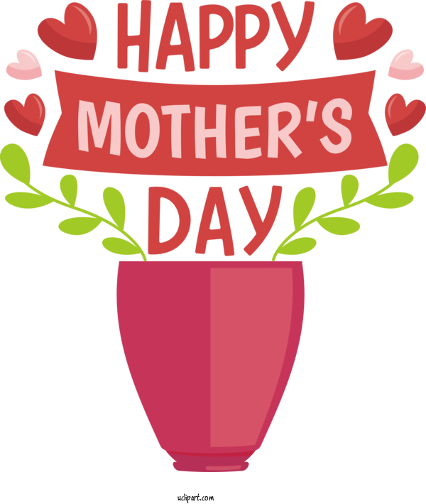 Free Holidays Flower Flowerpot Logo For Mothers Day Clipart Transparent Background