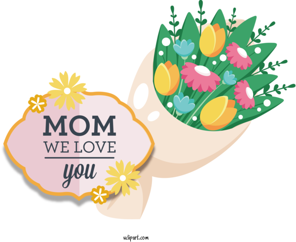 Free Holidays Flower Flower Bouquet Floral Design For Mothers Day Clipart Transparent Background