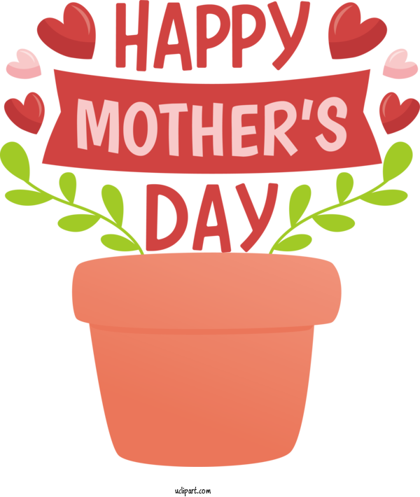 Free Holidays Flower Flowerpot Logo For Mothers Day Clipart Transparent Background