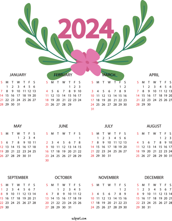 Free Life Calendar Drawing November For Yearly Calendar Clipart Transparent Background