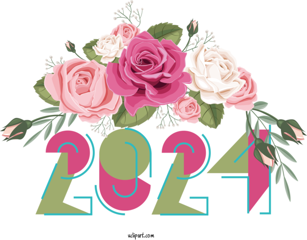 Free Holidays Wedding Invitation Wedding Invitation For New Year 2024 Clipart Transparent Background