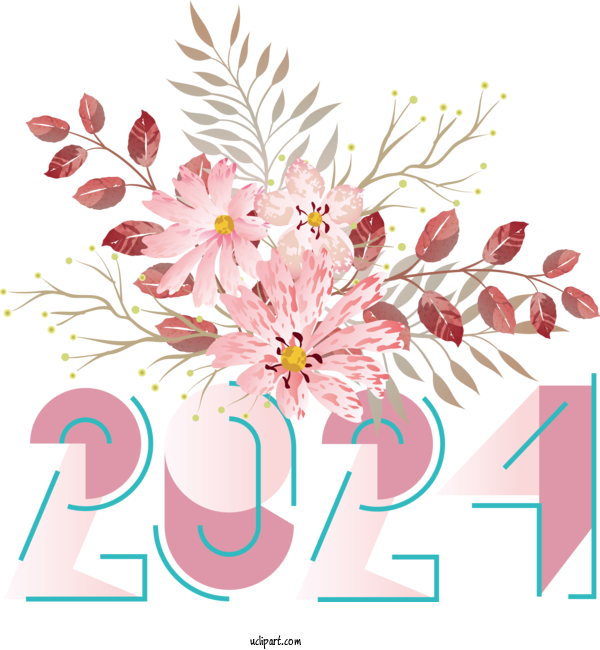 Free Holidays Calendar Line 2022 For New Year 2024 Clipart Transparent Background