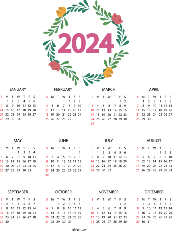 Free Life Calendar Calendar Year Julian Calendar For Yearly Calendar Clipart Transparent Background