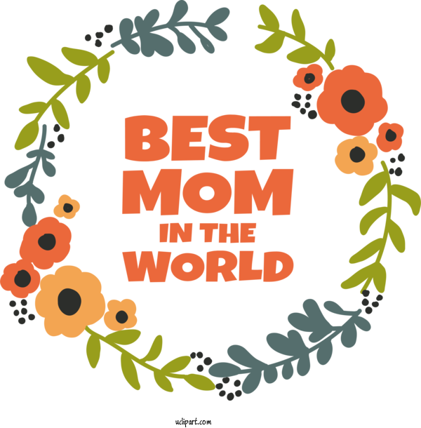 Free Holidays Design Wreath Drawing For Mothers Day Clipart Transparent Background
