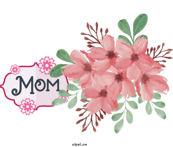 Free Holidays Floral Design Design ST.AU.150 MIN.V.UNC.NR AD For Mothers Day Clipart Transparent Background