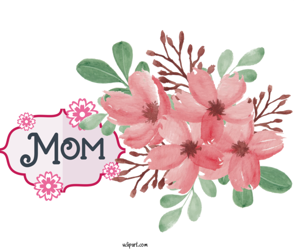 Free Holidays Floral Design ST.AU.150 MIN.V.UNC.NR AD Flower For Mothers Day Clipart Transparent Background