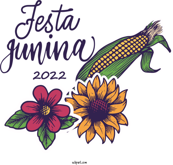 Free Holidays Flower Floral Design Petal For Brazilian Festa Junina Clipart Transparent Background