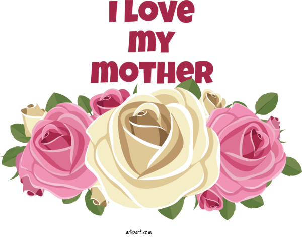 Free Holidays Garden Roses Flower Garden For Mothers Day Clipart Transparent Background