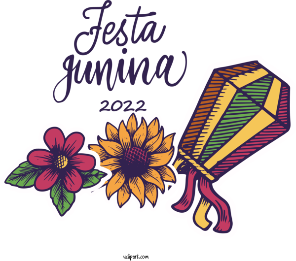 Free Holidays Flower Design Icon For Brazilian Festa Junina Clipart Transparent Background