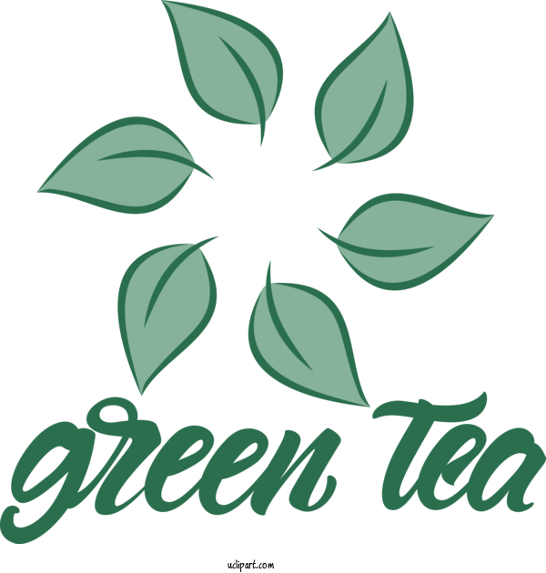 Free Drink Leaf Plant Stem Line Art For Tea Clipart Transparent Background