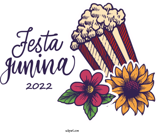 Free Holidays Floral Design Design Cut Flowers For Brazilian Festa Junina Clipart Transparent Background