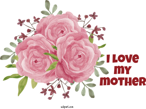 Free Holidays Flower Rose Flower Bouquet For Mothers Day Clipart Transparent Background