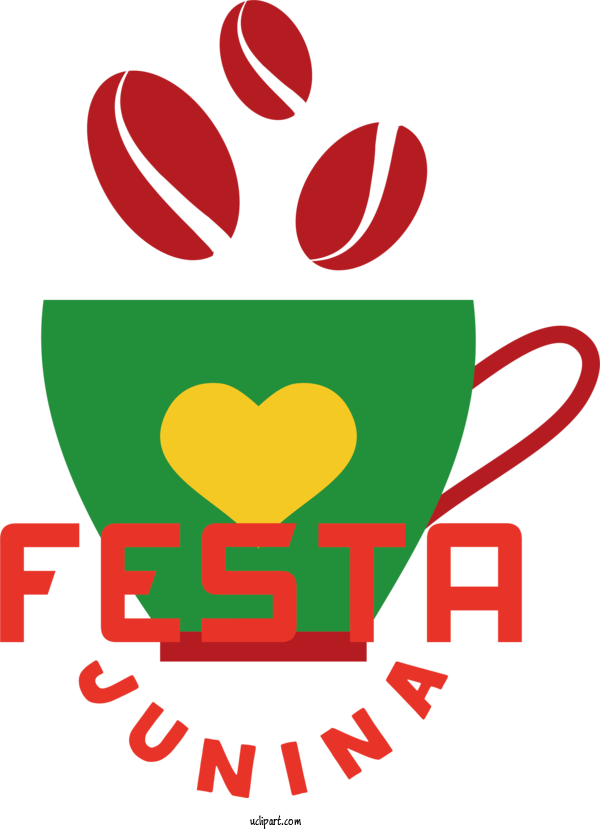 Free Holidays Sticker Design Coffee For Brazilian Festa Junina Clipart Transparent Background