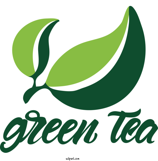 Free Drink Leaf Logo Line For Tea Clipart Transparent Background