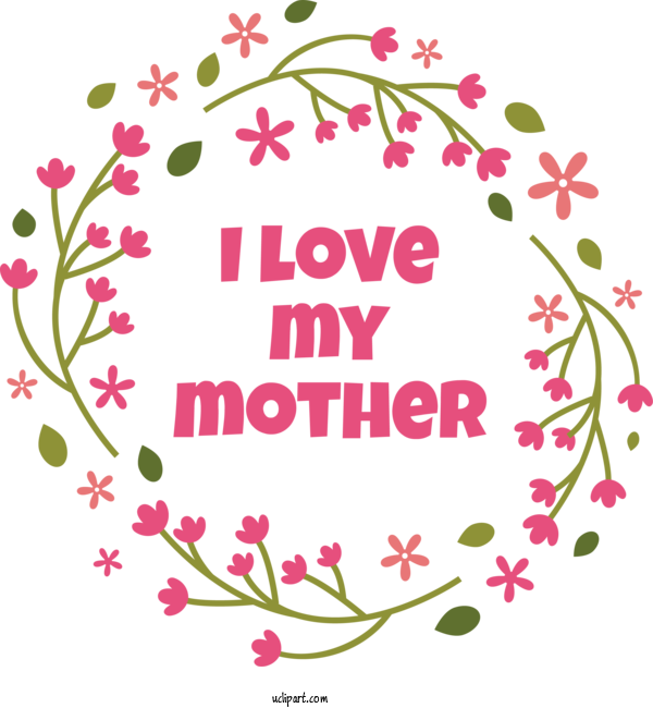 Free Holidays Mother's Day Mother's Day Card Floral Design For Mothers Day Clipart Transparent Background