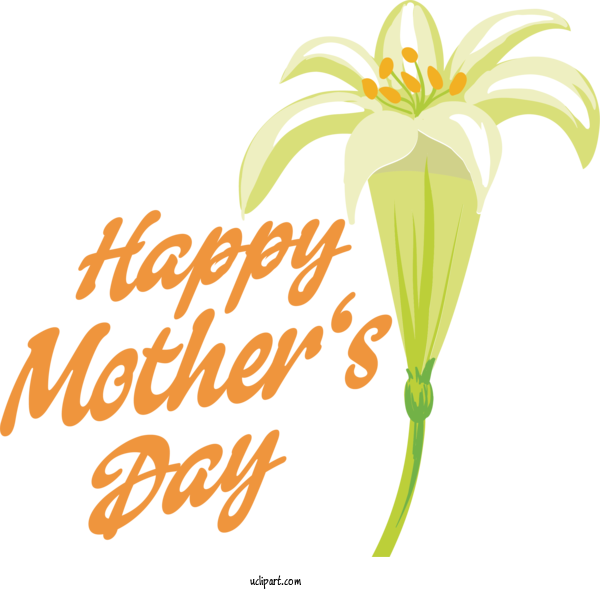 Free Holidays Cut Flowers Leaf Plant Stem For Mothers Day Clipart Transparent Background
