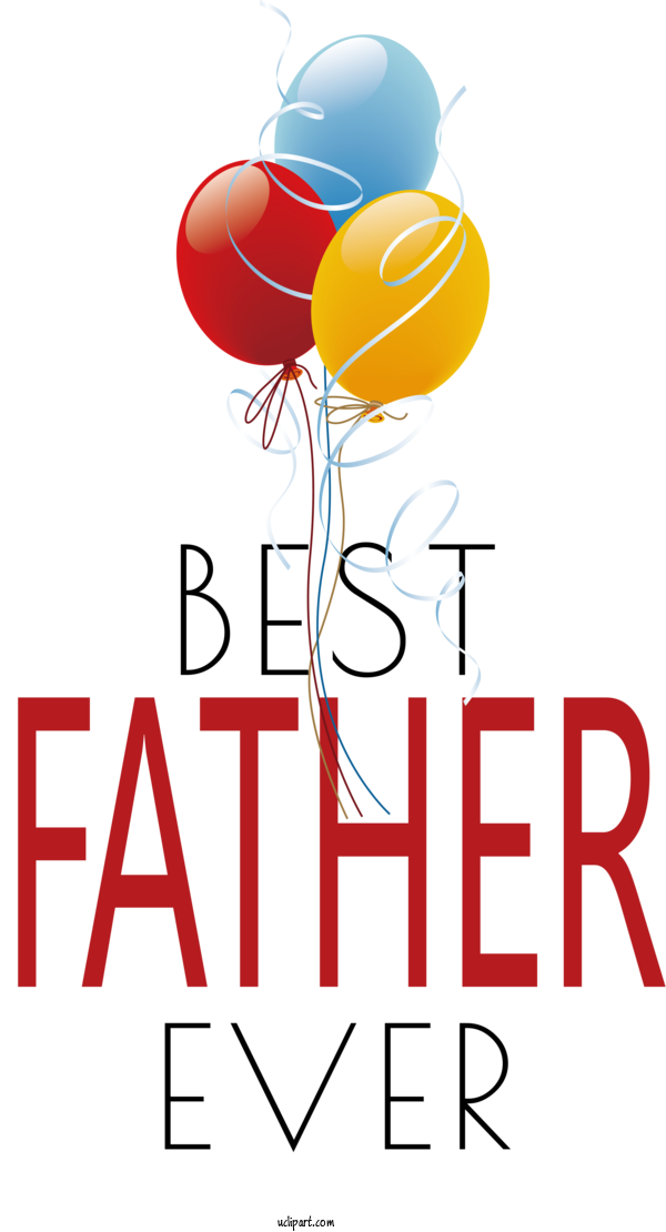 Free Holidays Balões De Aniversário Balloon Logo For Fathers Day Clipart Transparent Background