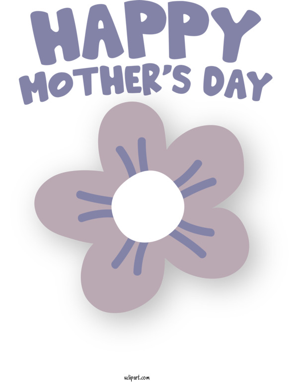 Free Holidays Flower Design Font For Mothers Day Clipart Transparent Background