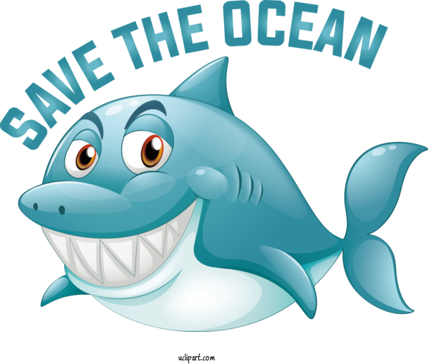 Free Nature Sharks Royalty Free For Ocean Clipart Transparent Background