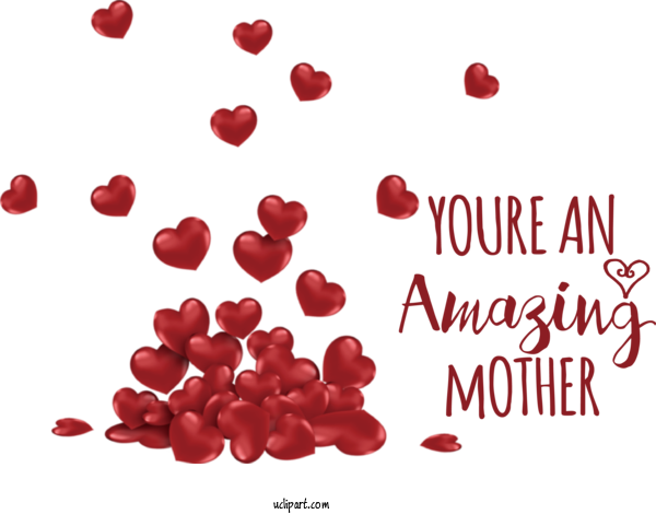 Free Holidays Heart Icon Transparency For Mothers Day Clipart Transparent Background