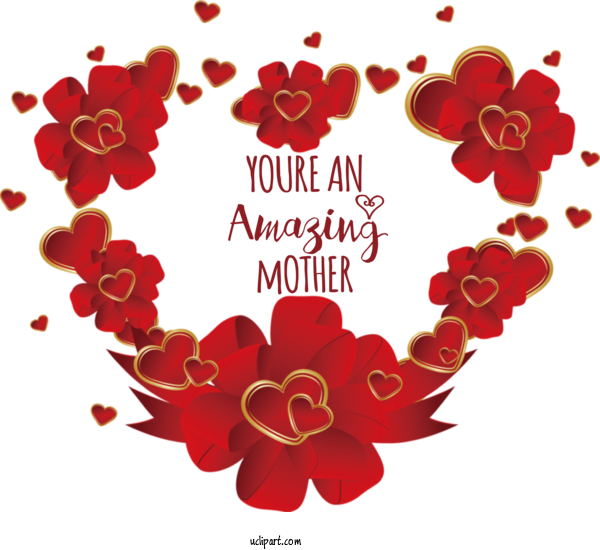 Free Holidays Valentine's Day Heart Heart For Mothers Day Clipart Transparent Background