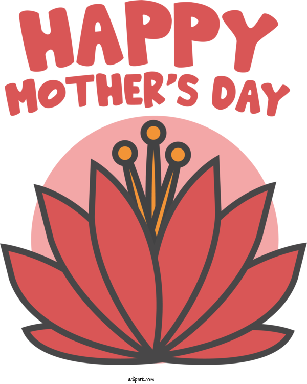 Free Holidays Flower Vegetable Leaf For Mothers Day Clipart Transparent Background