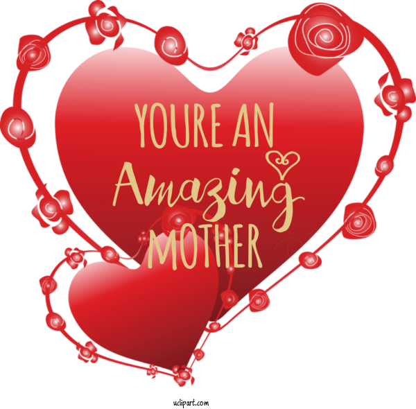 Free Holidays Hug Heart Drawing For Mothers Day Clipart Transparent Background