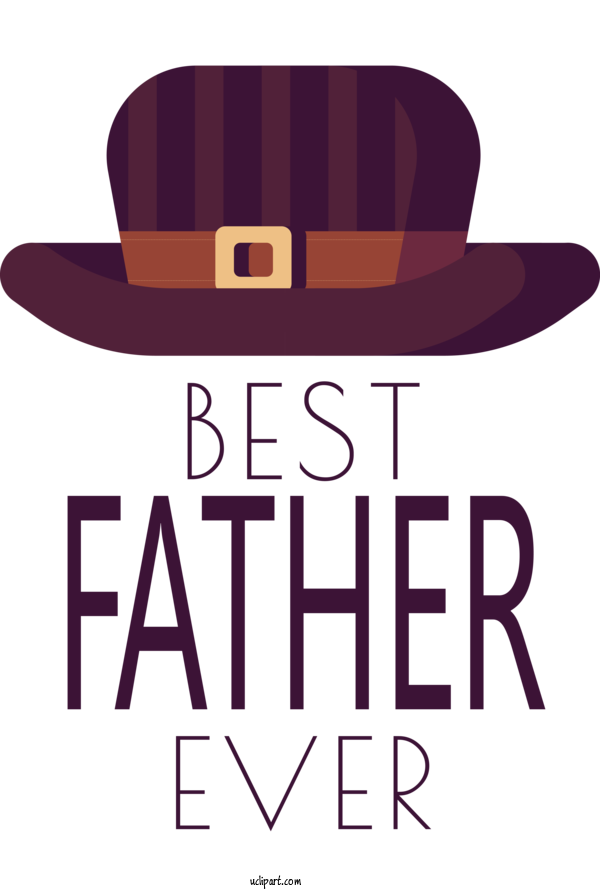 Free Holidays Logo Hat Design For Fathers Day Clipart Transparent Background